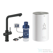 Grohe RED Duo mosogató csaptelep M-es méretű bojlerrel,Bársony fekete 30327KS1 (30327KS1) csaptelep