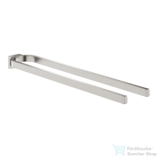 Grohe SELECTION 41 cm-es dupla törölközőtartó,Supersteel 41059DC0 fürdőszoba kiegészítő