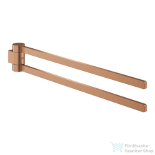 Grohe SELECTION 44 cm-es dupla törölközőtartó,Brushed Warm Sunset 41063DL0 fürdőszoba kiegészítő