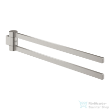 Grohe SELECTION 44 cm-es dupla törölközőtartó,Supersteel 41063DC0 fürdőszoba kiegészítő