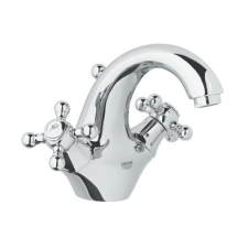 Grohe Sinfonia mosdócsaptelep öntött kifolyóval, króm/arany (21012IG0) fürdőkellék