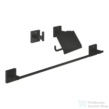 Grohe START CUBE 3 db-os kiegészítő szett,matt fekete 411242430 fürdőszoba kiegészítő