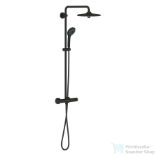 Grohe VITALIO Joy 260 termosztátos zuhanyrendszer polccal,phantom black 26403KF2 csaptelep
