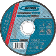 GROSS 125x1,2mm M14 Inox professional vágókorong csiszolókorong és vágókorong