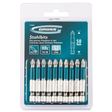 GROSS PH2x50mm 10db professional bitkészlet S2 acél barkácsgép tartozék