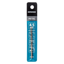 GROSS Professional 4.5mm HSS-Co fém fúrószár fúrószár