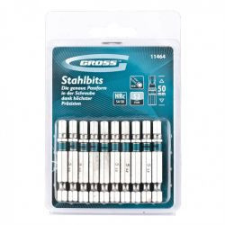 GROSS TORX 25x50mm 10db professional bit S2 acél bitfej készlet