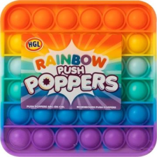 GROSSMAN Push Poppers Jumbo szivárvány színű szilikon stresszoldó játék - négyzet alakú (SV21230) (SV21230) oktatójáték