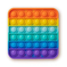 GROSSMAN Rainbow Push Popper stresszoldó játék - Négyzet (SV21229) (SV21229) oktatójáték