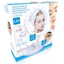  Grunding kozmetikai tükör, 21 LED-es összecsukható smink kiegészítő