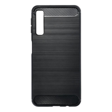 GSMLIVE Carbon Fiber Samsung A750 Galaxy A7 2018 fekete szilikon tok (Forcell) tok és táska