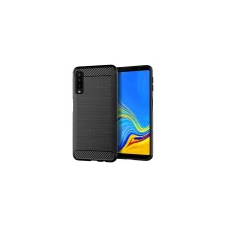 GSMLIVE Carbon Fiber Samsung A750 Galaxy A7 2018 fekete szilikon tok (Forcell) tok és táska