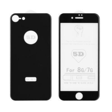 GSMLIVE Full glue iPhone 8 Plus (5,5&quot;) fekete hajlított 5D előlapi + hátlapi üvegfólia mobiltelefon kellék
