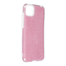 GSMLIVE Huawei Y5P szilikon tok, csillámos, hátlap tok, pink tok és táska