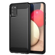 GSMLIVE Oppo A12 szilikon tok, fekete, Carbon fiber tok és táska