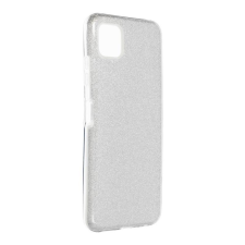 GSMLIVE Samsung Galaxy A22 5G szilikon tok, csillámos, hátlap tok, SM-A226, ezüst tok és táska