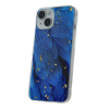 GSMLIVE Samsung Galaxy S21 FE hátlap tok, TPU tok, SM-G990, Gold Glam Blue