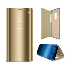 GSMLIVE Smart Clear View Huawei P40 Lite E / Y7P arany okos könyvtok tok és táska