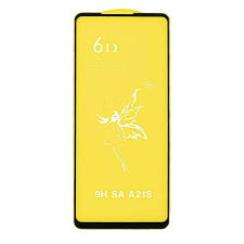 GSMOK SAMSUNG A217 GALAXY A21S - edzett üveg tempered glass 0.3mm 5D fekete üvegfólia mobiltelefon kellék