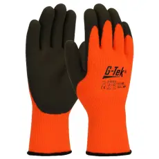 Gtek G-tek hi-vis kötött, akril frottír, latexmártott munkavédelmi kesztyű (08/M) g-tek munkavédelmi kesztyű