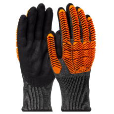 Gtek G-TEK PolyKor D30® kötött, nitril tenyérmártott, beütődés elleni munkavédelmi kesztyű