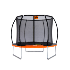 GTR PRO Sunshine Trambulin narancssárga, védőhálóval, 244 cm trambulin szett