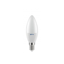 GTV Led lámpa gyertya E-14 8W meleg fehér világítás