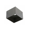GTV Lighting GTV OS-SAKES111KW-00 Mennyezeti lámpatest,szerelvény SAKURA, alumínium, 120x120x85 mm,IP20,1xES111 négyzet alakú, fekete