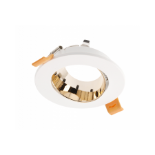 GTV OP-ARIOK-13 Mennyezeti spotlámpa ARIES, IP20, φ 90*30mm, kerek, fehér/arany világítás