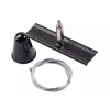 GTV XAE-ZZWL120C-10 Felfüggesztési készlet X-RAIL háromfázisú gyűjtősínhez, mennyezetre szerelhető, 1 m-es vezeték, 120 mm-es rögzítés, fekete