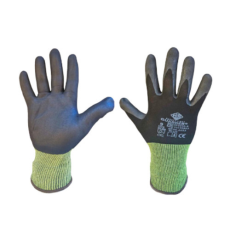Guarder nylon/spandex kötött habnitril tenyérmártott kesztyű fekete 8