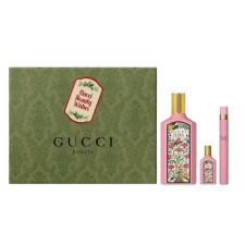 Gucci Flora by Gucci Gorgeous Gardenia Ajándékszett, Eau de Parfum 100ml + Eau de Parfum 10ml + Eau de Parfum 5ml, női kozmetikai ajándékcsomag