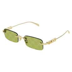 Gucci GG1808S 002 SHINY YELLOW GOLD GREEN MIRROR napszemüveg