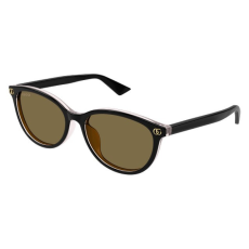 Gucci GG1818SK 003 SHINY BILAYER SOLID BLACK + TRANSPARENT LIGHT RED BROWN napszemüveg
