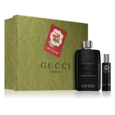 Gucci Guilty pour homme Ajándékszett, Eau de Parfum 90ml + Eau de Parfum15ml (Travel set), férfi kozmetikai ajándékcsomag