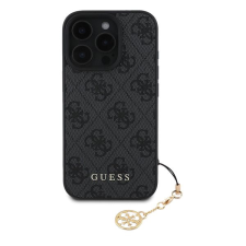 Guess 4G Charm Zadní Kryt pro iPhone 16 Pro Max Grey mobiltelefon kellék