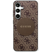 Guess 4G Circle Classic Logo Apple iPhone 16e MagSafe tok, barna tok és táska