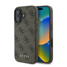 Guess 4G Classic Apple iPhone 16 Plus hátlap tok, barna tok és táska