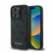 Guess 4G Classic Apple iPhone 16 Pro Max hátlap tok, fekete/barna GUHCP16XG4GFGR tok és táska