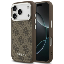 Guess 4G Classic Logo Apple iPhone 17 Pro Max MagSafe hátlap tok, barna tok és táska
