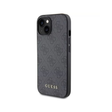 Guess 4G Metal Gold Logo Apple iPhone 15 Tok - Szürke tok és táska