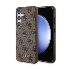 Guess 4G Metal Gold Logo Samsung Galaxy A35 hátlap tok, barna, GUOHCSA35G4GFBR (GUOHCSA35G4GFBR) tok és táska