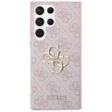 Guess 4G Metal Logo Samsung Galaxy S24 Ultra rózsaszín PU tok (GUHCS24L4GMGPI) tok és táska