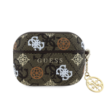 Guess 4G Peony Charm Apple Airpods 3 PC/PU tok fekete (GUA3P4RPEW) tok és táska