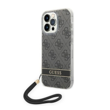 Guess 4G Print Strap Apple iPhone 14 Pro Max hátlap tok, fekete tok és táska