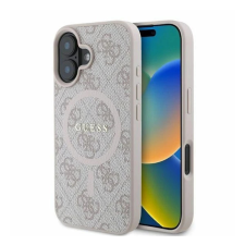 Guess 4G Ring Classic Logo Apple iPhone 16 hátlap tok rózsaszín GUHMP16SG4GFRP tok és táska