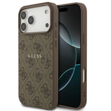 Guess 4G Ring Classic Logo Apple iPhone 17 Pro MagSafe hátlap tok, barna tok és táska