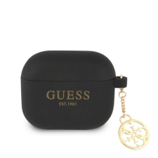 Guess Apple AirPods 3 szilikon tok fekete (GUA3LSC4EK) fülhallgató, fejhallgató tok