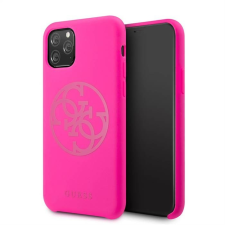 Guess Apple iPhone 11 Pro GUESS GUHCN58LS4GF Liquid Silicon Hátlap - Rózsaszín tok és táska