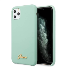 Guess Apple iPhone 11 Pro Max GUESS GUHCN65LSLMGGR Liquid Silicon Hátlap - Menta tok és táska
